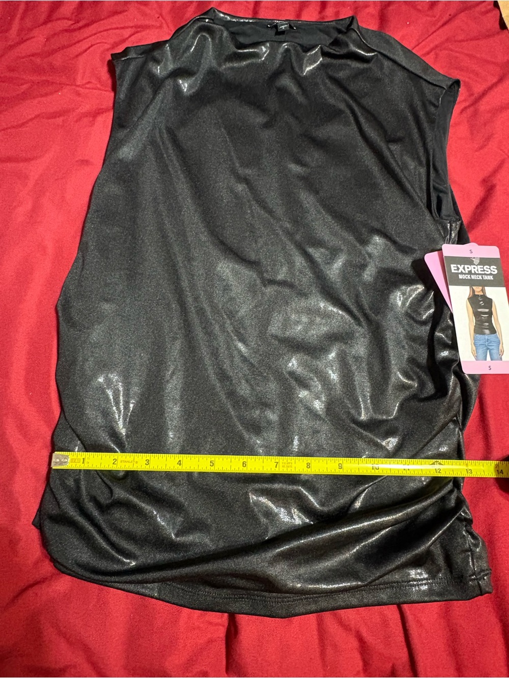 Express Black Mock Neck Tank Top - Picture 5 of 5